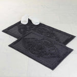 Myra Medallion Textured Jacquard Machine Washable Bath Rugs, Set of 2 - Bath Rugs by Superior Brand