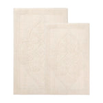 Myra Medallion Textured Jacquard Machine Washable Bath Rugs, Set of 2 - Bath Rugs by Superior Brand