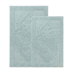 Myra Medallion Textured Jacquard Machine Washable Bath Rugs, Set of 2 - Bath Rugs by Superior Brand