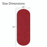 Oval Cotton Washable Non-Slip Bath Rugs or Runner