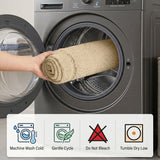 Oval Cotton Washable Non-Slip Bath Rugs or Runner