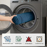 Oval Cotton Washable Non-Slip Bath Rugs or Runner