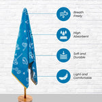 Bahama Cotton Fuzzy Velour Terry Large Oversized Beach Towel - Beach Towel by Superior Brand