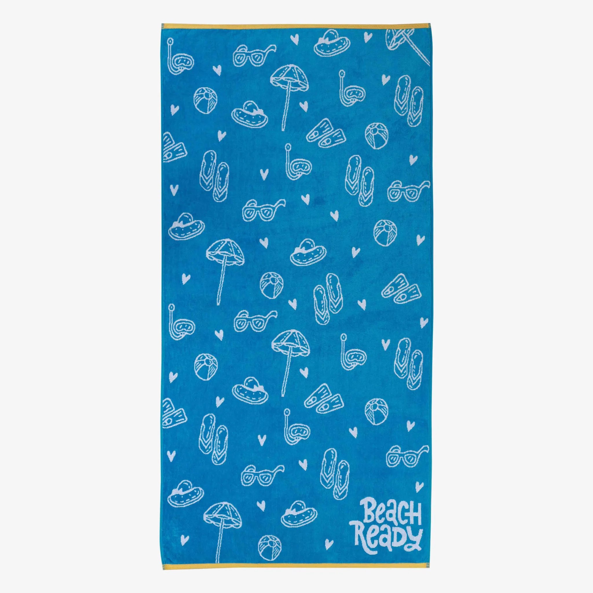 Bahama Cotton Fuzzy Velour Terry Large Oversized Beach Towel - Beach Towel by Superior Brand
