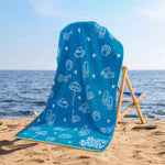 Bahama Cotton Fuzzy Velour Terry Large Oversized Beach Towel - Beach Towel by Superior Brand