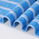 Mira Striped Cotton Velour Terry Large Oversized Beach Towel - Beach Towel by Superior Brand