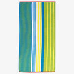 Mira Striped Cotton Velour Terry Large Oversized Beach Towel - Beach Towel by Superior Brand