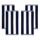 Cabana Stripe Oversized Cotton Beach Towel Set Of 2,4,6 - Beach Towel by Superior