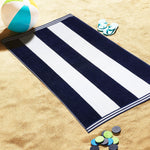 Cabana Stripe Oversized Cotton Beach Towel Set Of 2,4,6 - Beach Towel by Superior