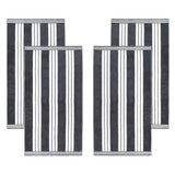 Cabana Stripe Oversized Cotton Beach Towel Set of 2, 4, or 6 Piece