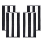 Cabana Stripe Oversized Cotton Beach Towel Set Of 2,4,6 - Beach Towel by Superior