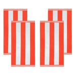 Cabana Stripe Oversized Cotton Beach Towel Set Of 2,4,6 - Beach Towel by Superior