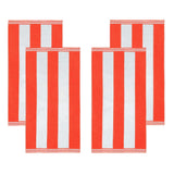Cabana Stripe Oversized Cotton Beach Towel Set Of 2,4,6 - Beach Towel by Superior