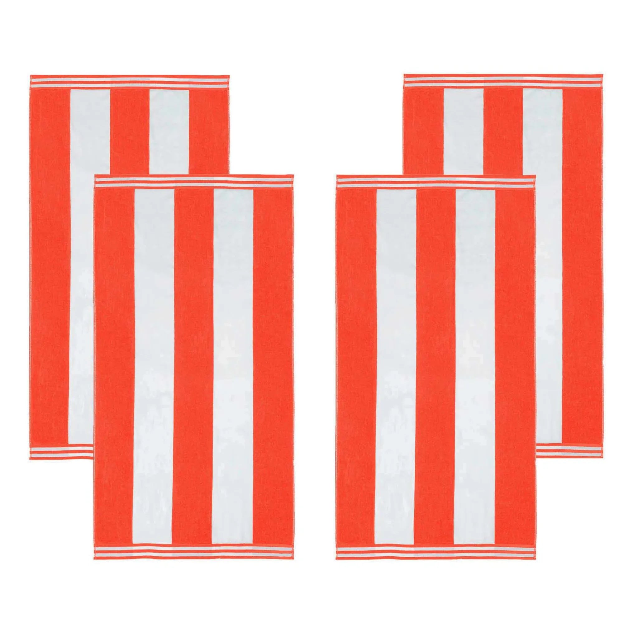 Cabana Stripe Oversized Cotton Beach Towel Sets