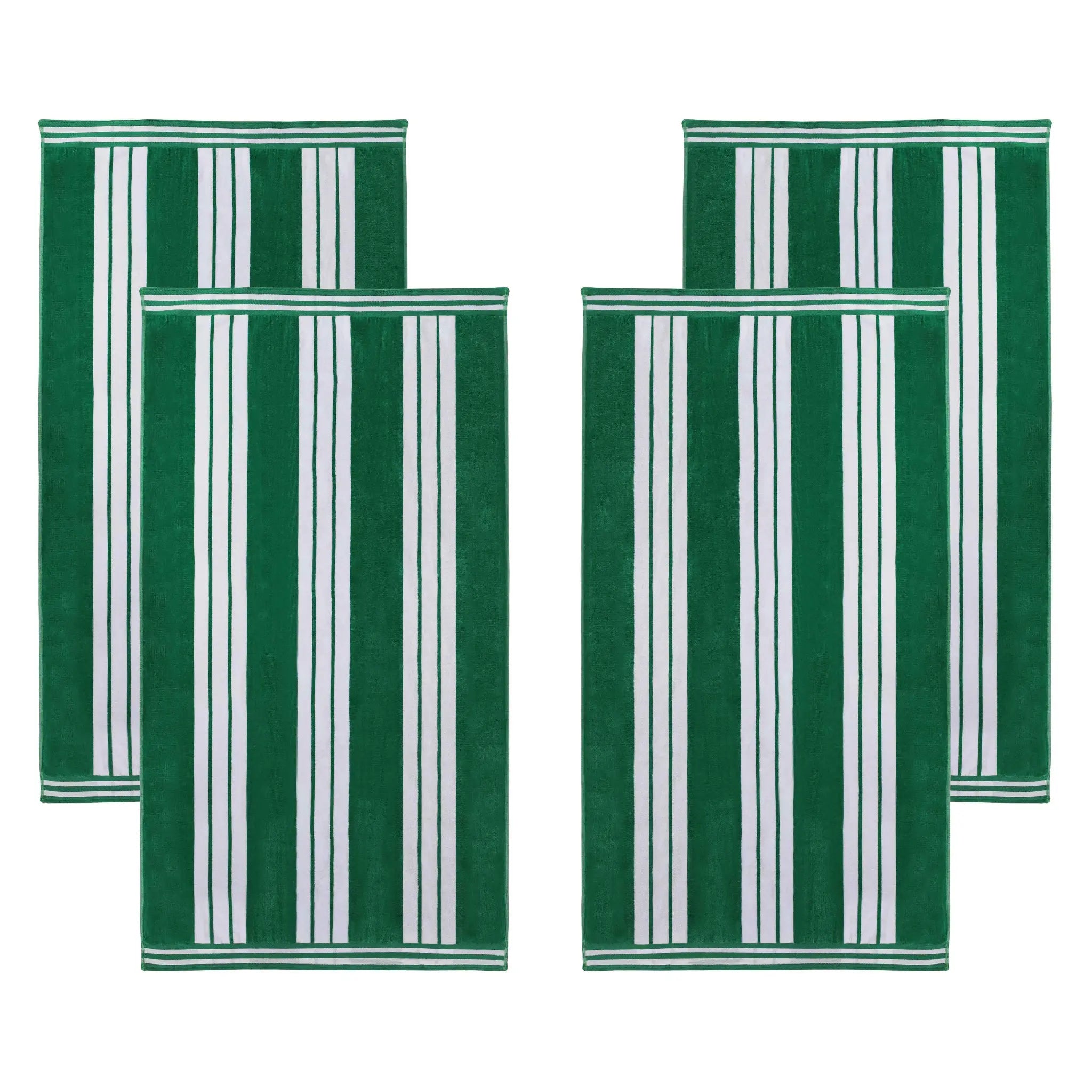 Cabana Stripe Oversized Cotton Beach Towel Set of 2, 4, or 6 Piece