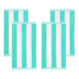 Cabana Stripe Oversized Cotton Beach Towel Set Of 2,4,6 - Beach Towel by Superior