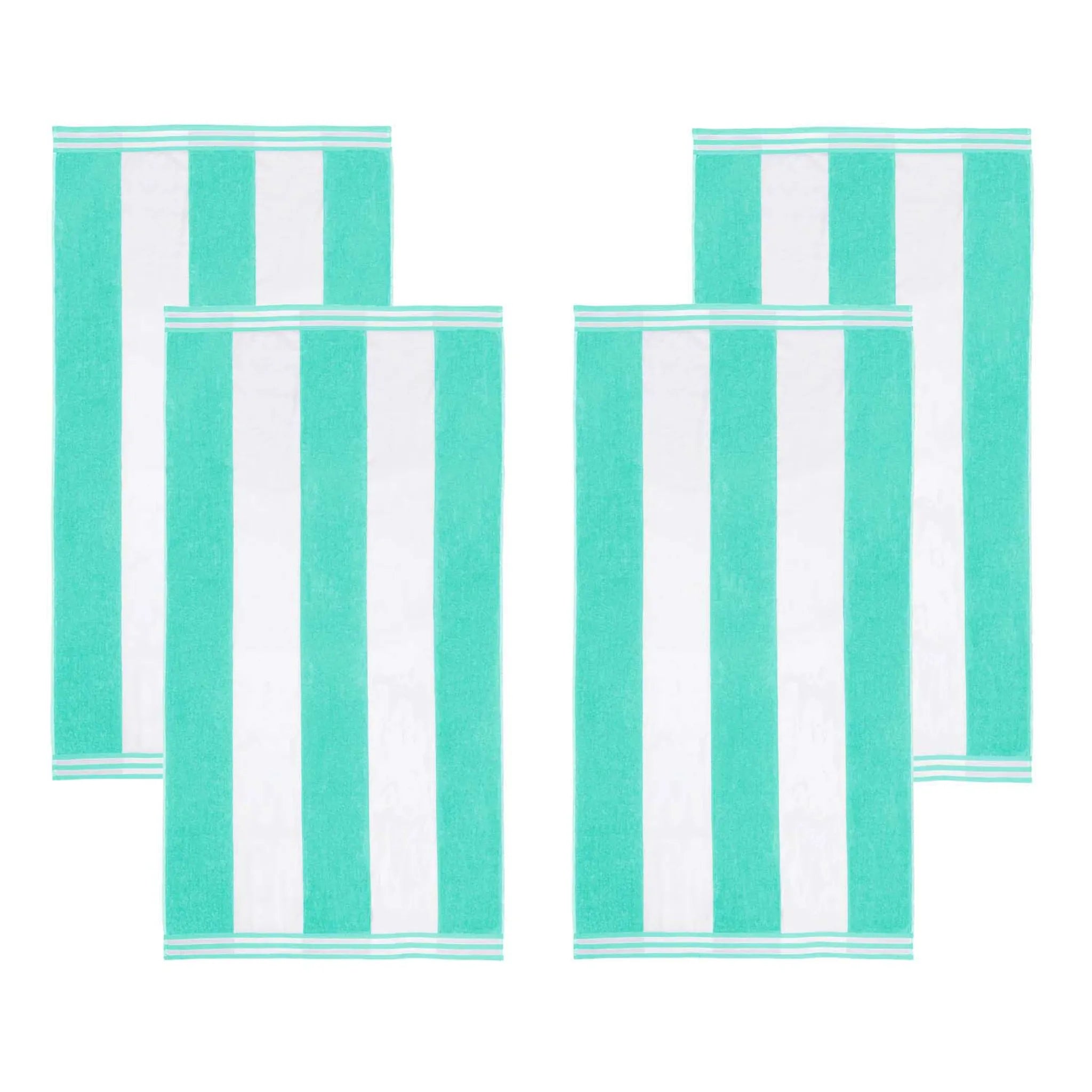 Cabana Stripe Oversized Cotton Beach Towel Sets