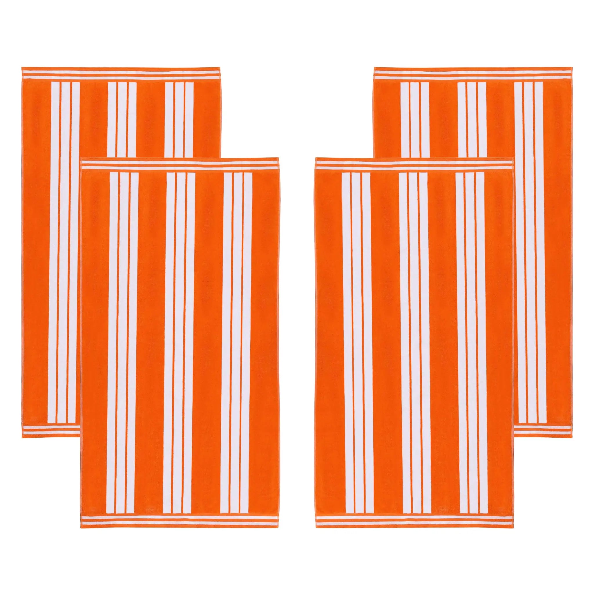 Cabana Stripe Oversized Cotton Beach Towel Set of 2, 4, or 6 Piece