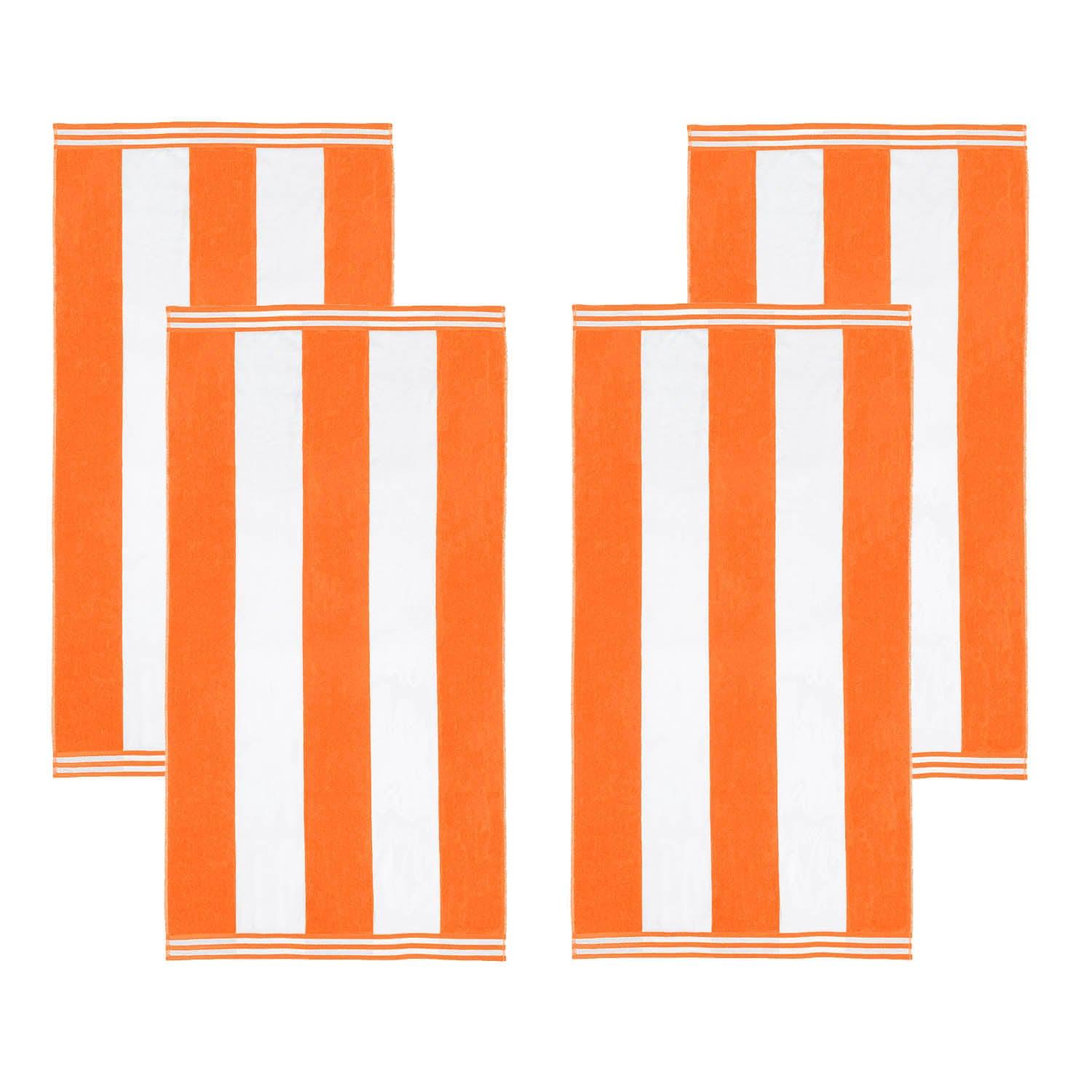 Cabana Stripe Oversized Cotton Beach Towel Set Of 2,4,6 - Beach Towel by Superior
