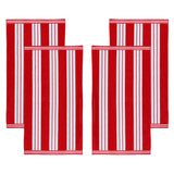 Striped Oversized Cabana Cotton Beach Towel Sets