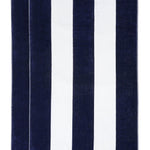 Cabana Stripe Oversized Cotton Beach Towel Set Of 2,4,6 - Beach Towel by Superior