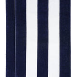 Cabana Stripe Oversized Cotton Beach Towel Set Of 2,4,6 - Beach Towel by Superior