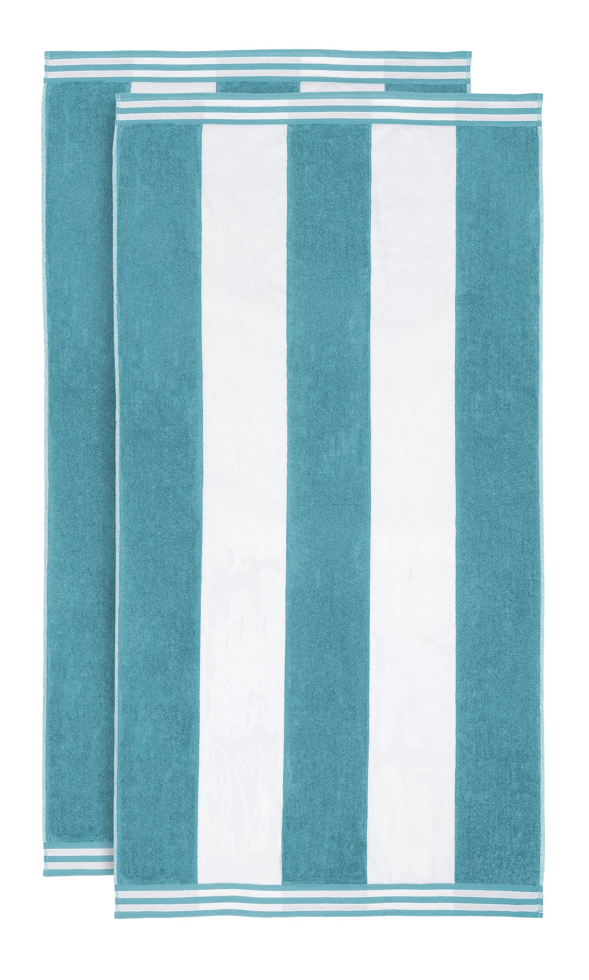 Cabana Stripe Oversized Cotton Beach Towel Set Of 2,4,6 - Beach Towel by Superior