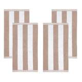 Cabana Stripe Oversized Cotton Beach Towel Set Of 2,4,6 - Beach Towel by Superior