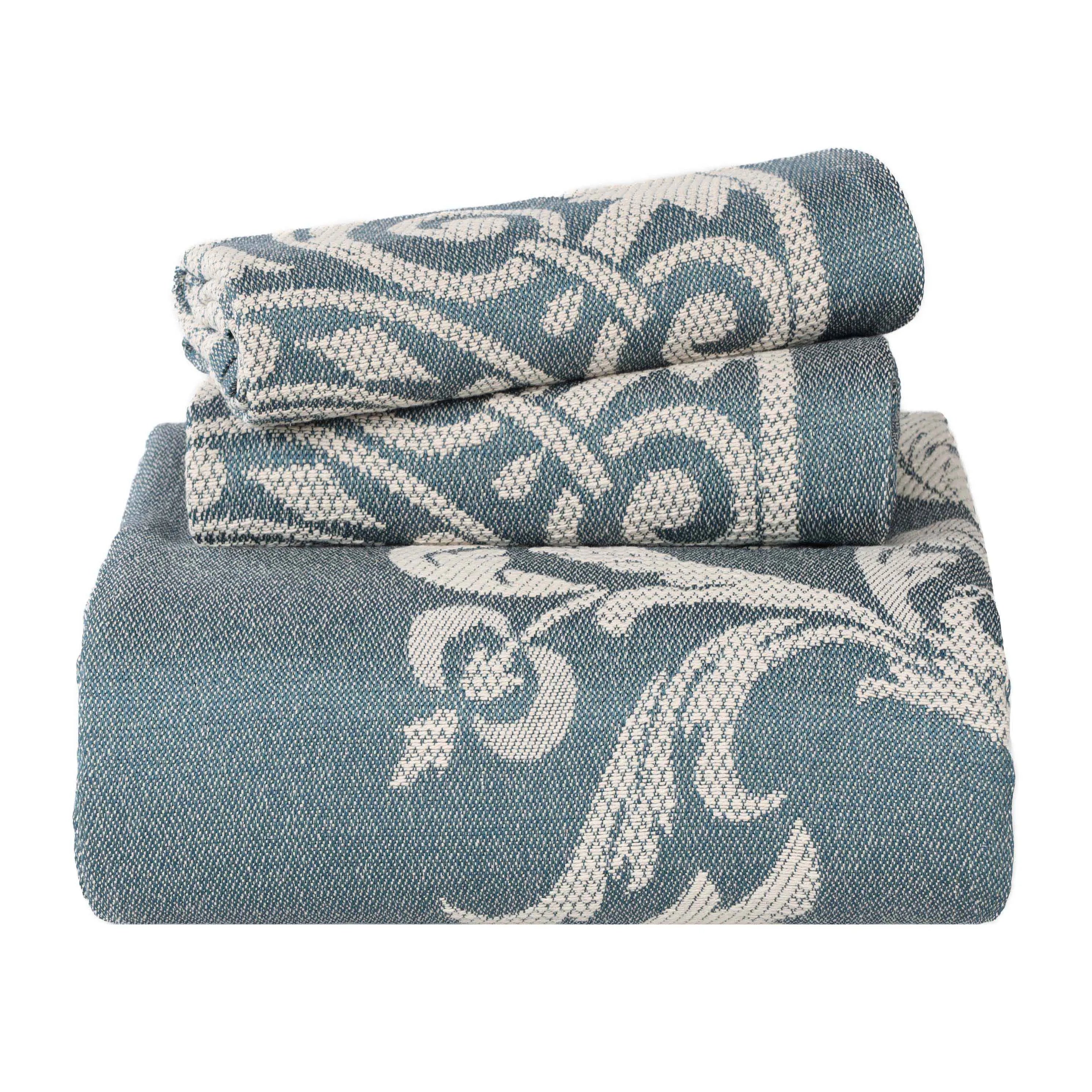 Adalie Cotton Blend Woven Jacquard Medallion Bedspread Set - Bedspread by Superior