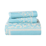 Lyron Cotton Blend Woven Jacquard Floral Scroll Bedspread Set - Bedspread by Superior