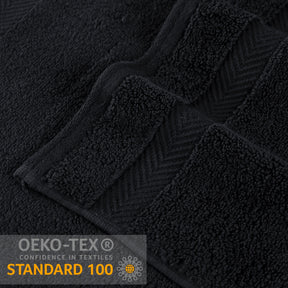 Zero Twist Cotton Ultra-Soft Absorbent Assorted - Black