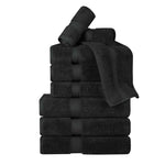 Madison Egyptian Cotton Plush Heavyweight 9 Piece Towel Set - Egyptian Cotton Towel Set by Superior Brand