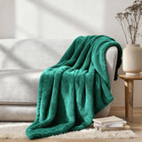 Superior Fleece Plush Medium Weight Fluffy Solid Decorative Blanket