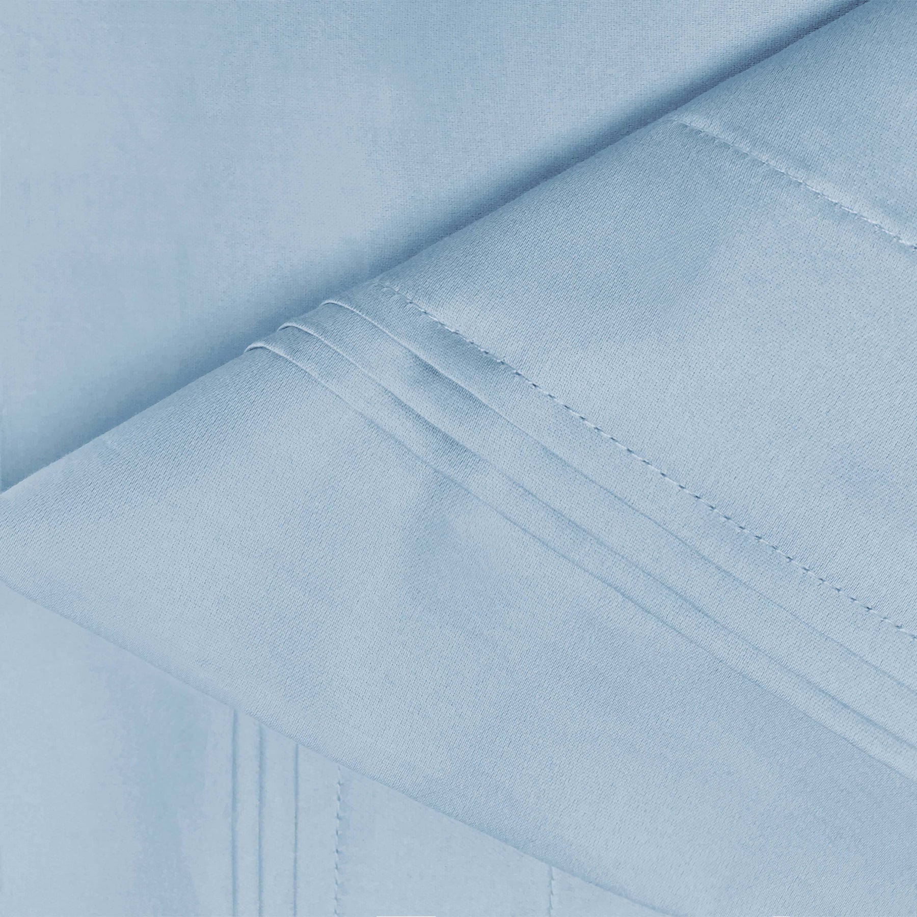 Superior Premium 650 Thread Count Egyptian Cotton Solid Deep Pocket Sheet Set - Baby Blue