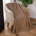Basketweave Classic Farmhouse All-Season Cotton Blanket - Blanket by Superior Brand
