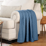 Basketweave Classic Farmhouse All-Season Cotton Blanket - Blanket by Superior Brand
