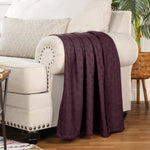 Basketweave Classic Farmhouse All-Season Cotton Blanket - Blanket by Superior Brand
