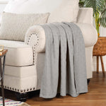 Basketweave Classic Farmhouse All-Season Cotton Blanket - Blanket by Superior Brand