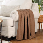 Basketweave Classic Farmhouse All-Season Cotton Blanket - Blanket by Superior Brand