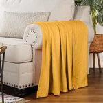 Basketweave Classic Farmhouse All-Season Cotton Blanket - Blanket by Superior Brand