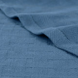 Basketweave Classic Farmhouse All-Season Cotton Blanket - Blanket by Superior Brand