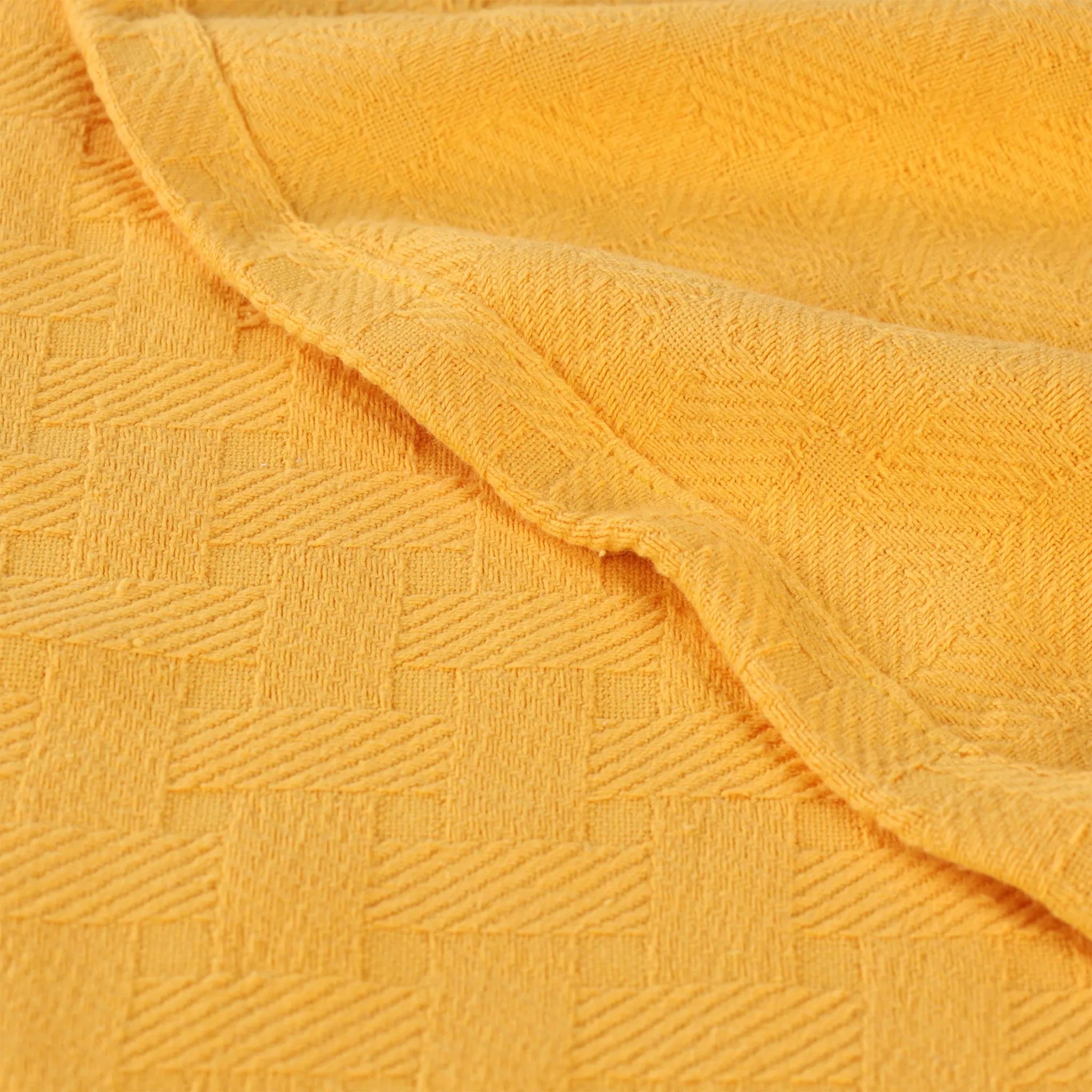 Basketweave Classic Farmhouse All-Season Cotton Blanket - Blanket by Superior Brand