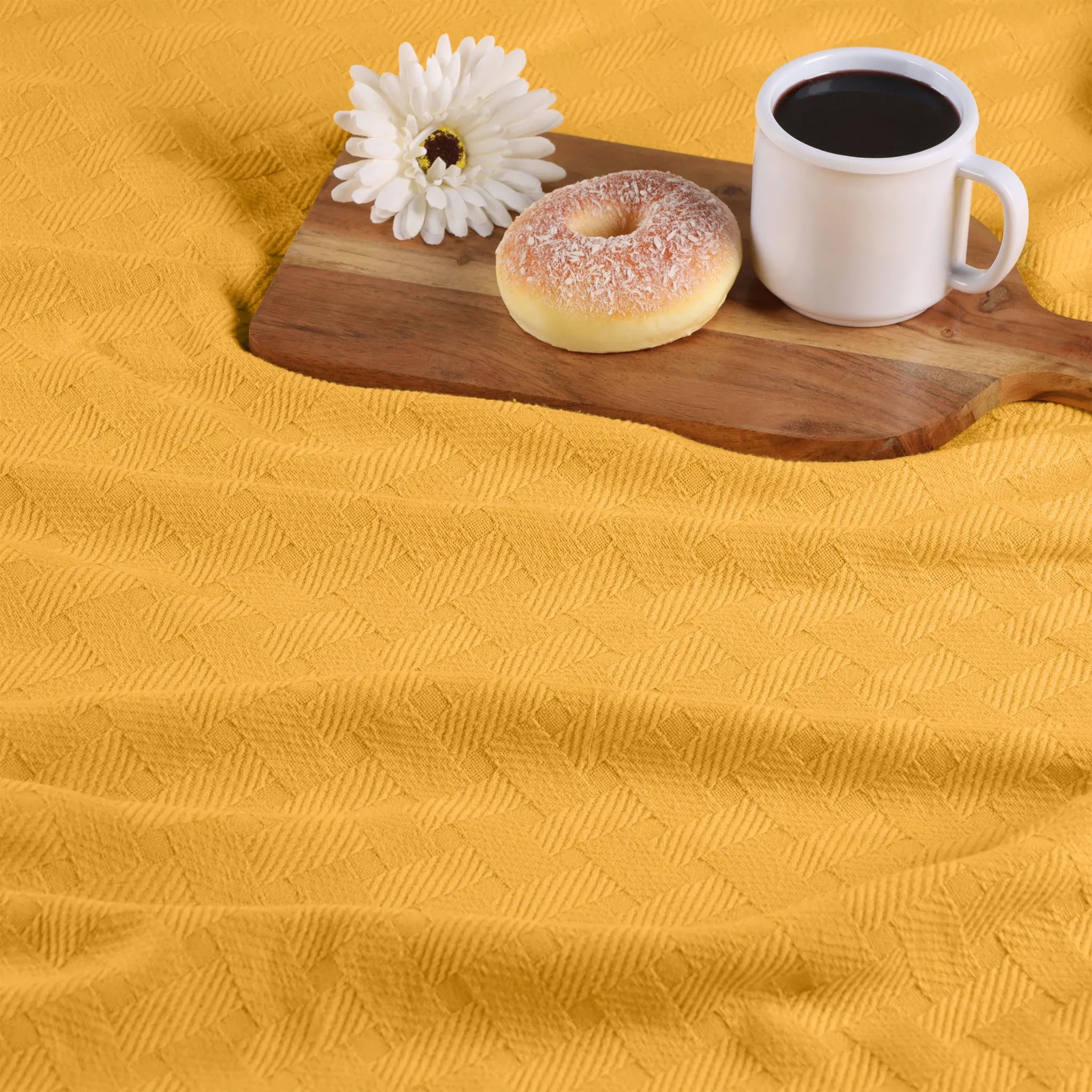 Basketweave Classic Farmhouse All-Season Cotton Blanket - Blanket by Superior Brand
