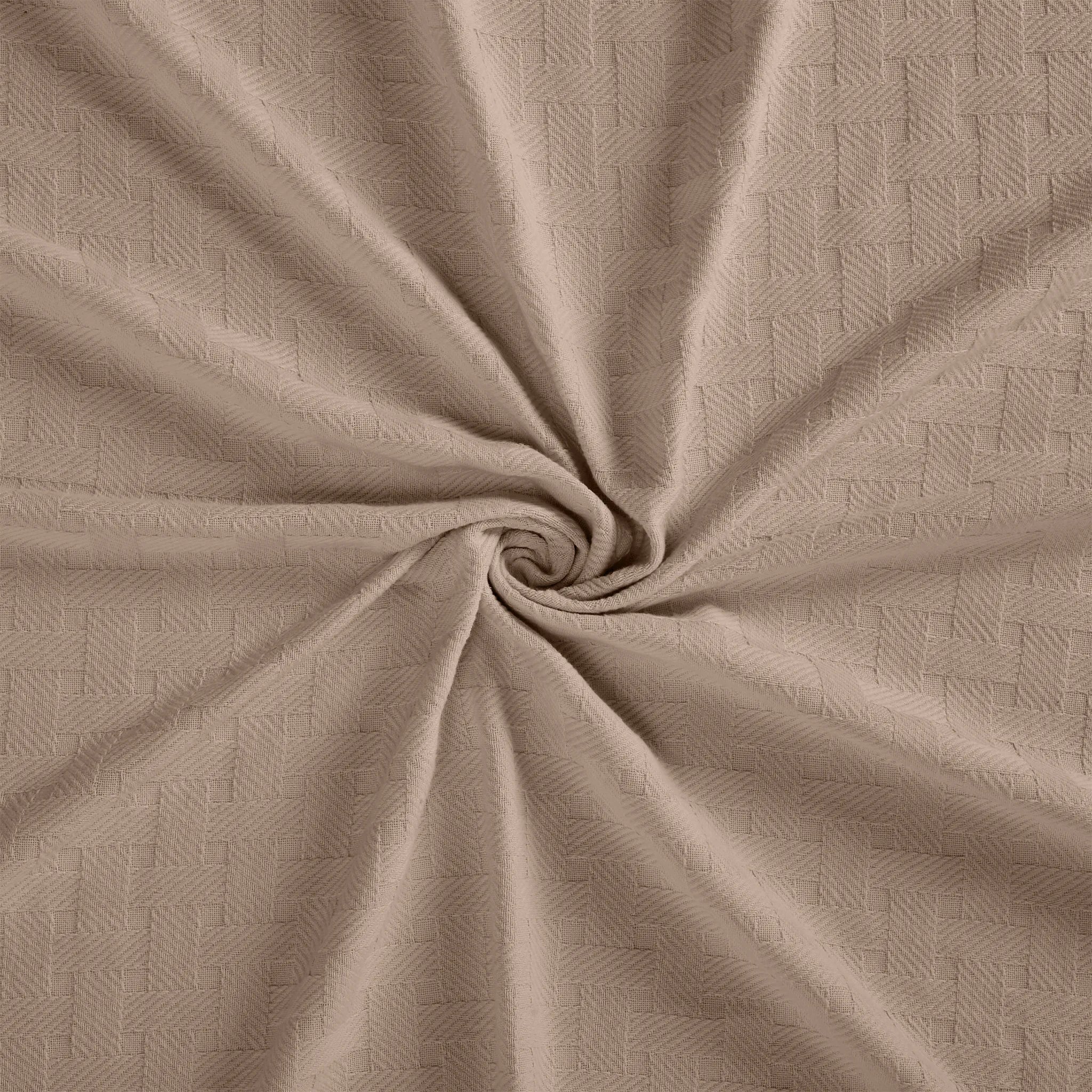 Basketweave Classic Farmhouse All-Season Cotton Blanket - Blanket by Superior Brand