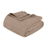 Basketweave Classic Farmhouse All-Season Cotton Blanket - Blanket by Superior Brand