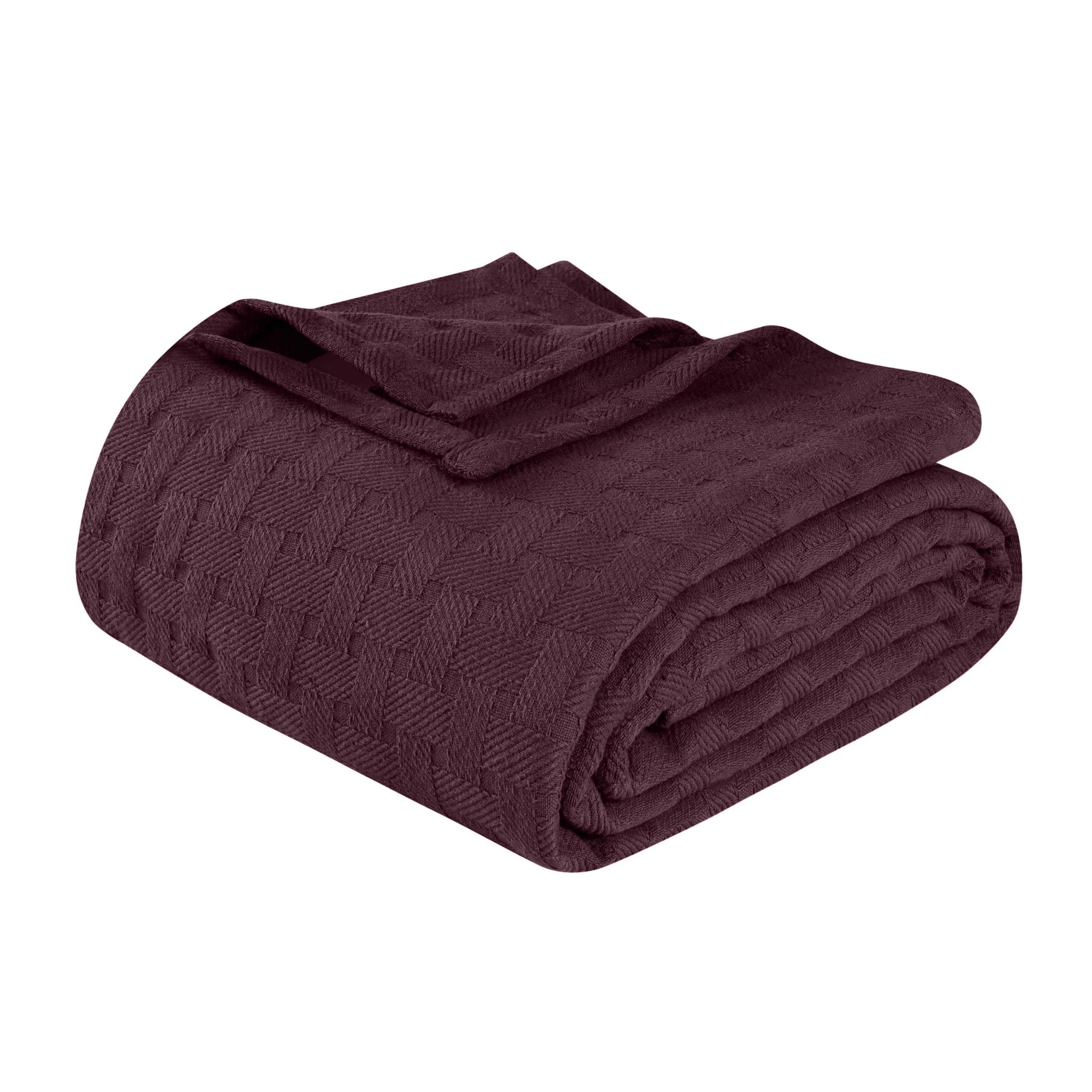 Basketweave Classic Farmhouse All-Season Cotton Blanket - Blanket by Superior Brand