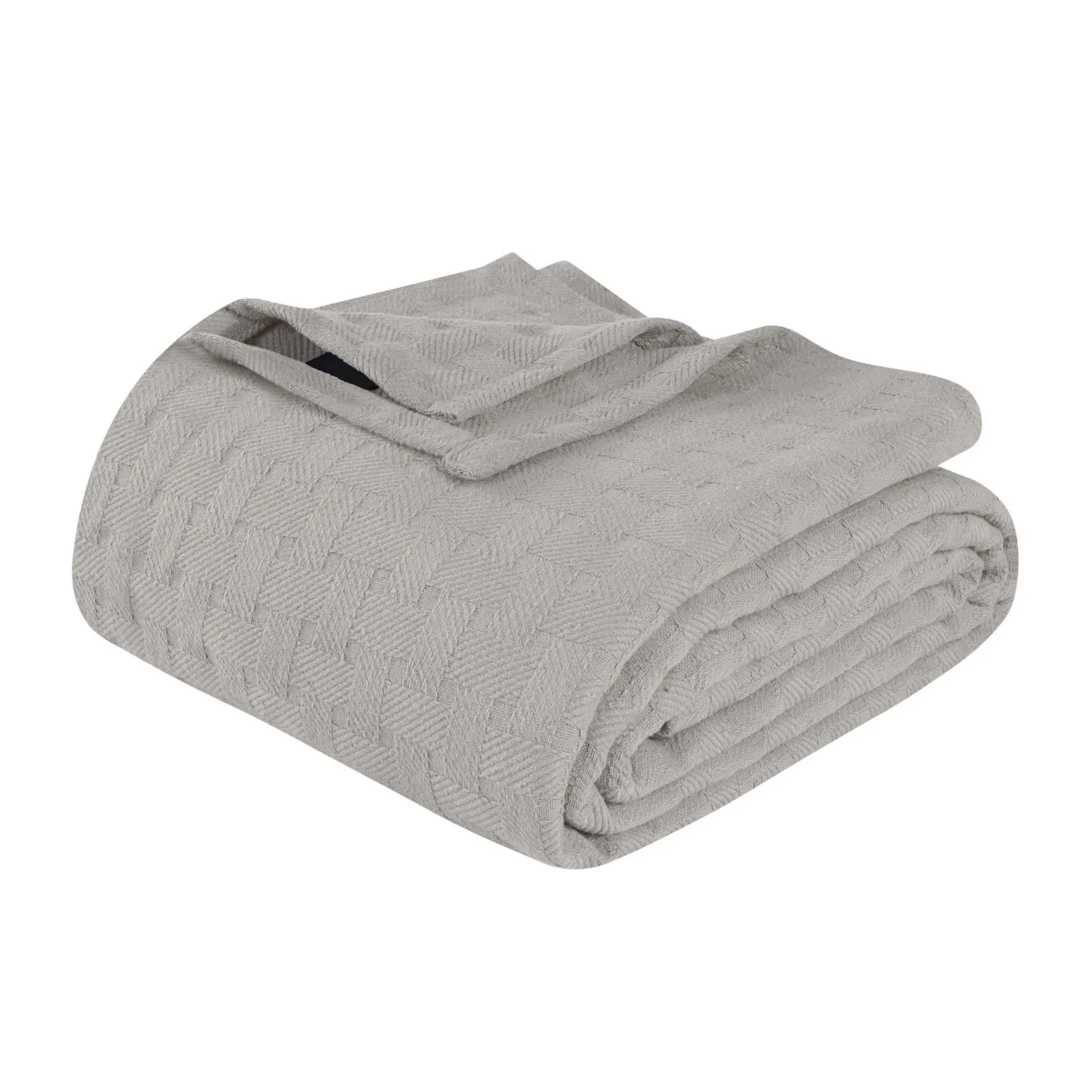 Basketweave Classic Farmhouse All-Season Cotton Blanket - Blanket by Superior Brand