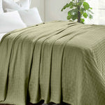 Basketweave Classic Farmhouse All-Season Cotton Blanket - Blanket by Superior Brand