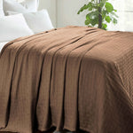 Basketweave Classic Farmhouse All-Season Cotton Blanket - Blanket by Superior Brand
