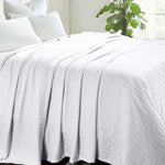 Basketweave Classic Farmhouse All-Season Cotton Blanket - Blanket by Superior Brand